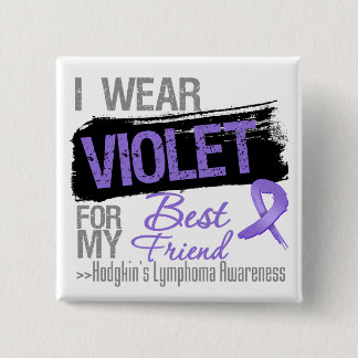 För min bästa vän - Hodgkins Lymphoma Ribbon Knapp