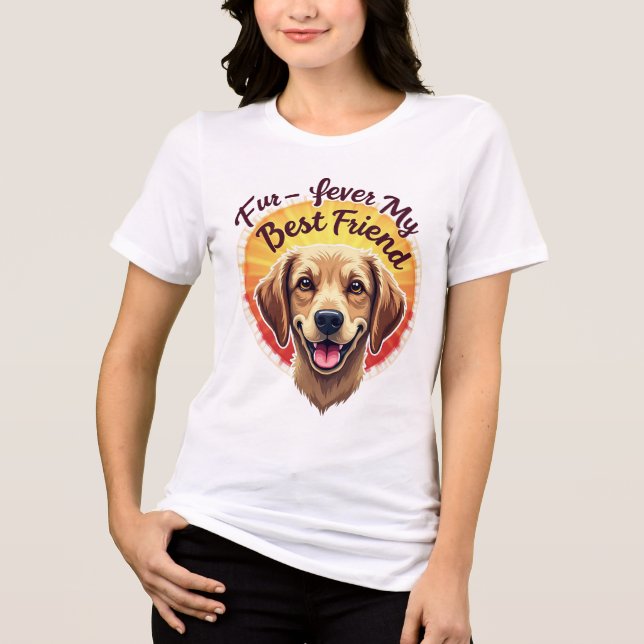 För min bästa vän Hund älskare T Shirt (Framsida)