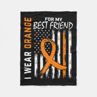 För min bästa vän Leukemia Awareness Flagga Graphi Fleecefilt