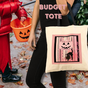 För min Boo-besättning - Rosa Pumpkin Halloween To Tygkasse