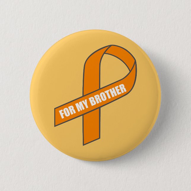 För min broder (det orange bandet) knapp (Framsida)