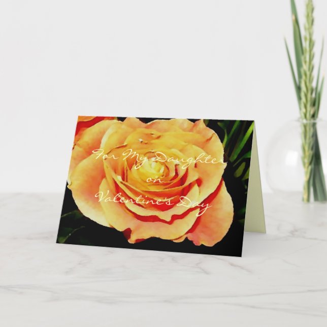 För min dotter på valentin dag helgkort (Framsida)