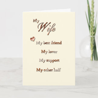För min fru (årsdag) kort