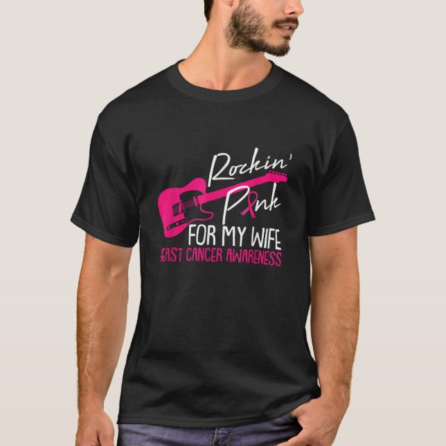 För min fru Breast Cancer Awareness Make Warrio T Shirt (Framsida)