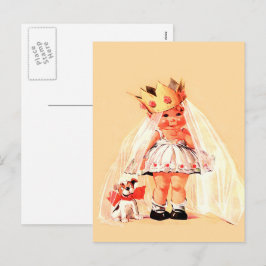 För min gode prinsessa Vintage Art Valentindagen Helg Vykort