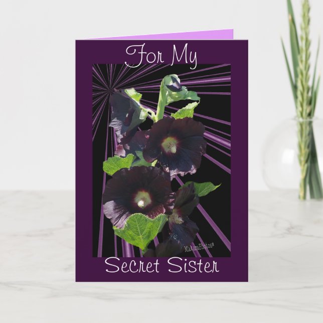 För min hemlighet Syster-skräddarsy något Kort (Framsida)
