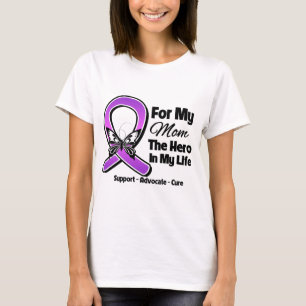 För min Hero My Mamma-Lila Ribbon Awareness Tee