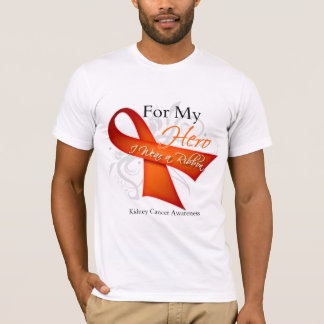 För min hjälte ha på sig jag en bandnjurecancer t shirt