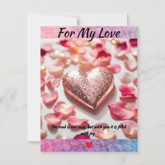 För min kärlek julkort (Framsida)