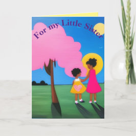 För min lillasyster tack kort