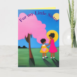 För min lillasyster tack kort