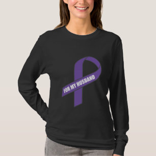 För min make (det purpurfärgade bandet) tee shirt