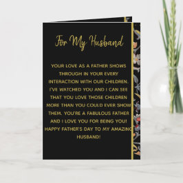 För min Make-typografi Fars dag Helgkort