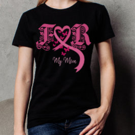 För min mamma bröstcancer medvetenhet t shirt