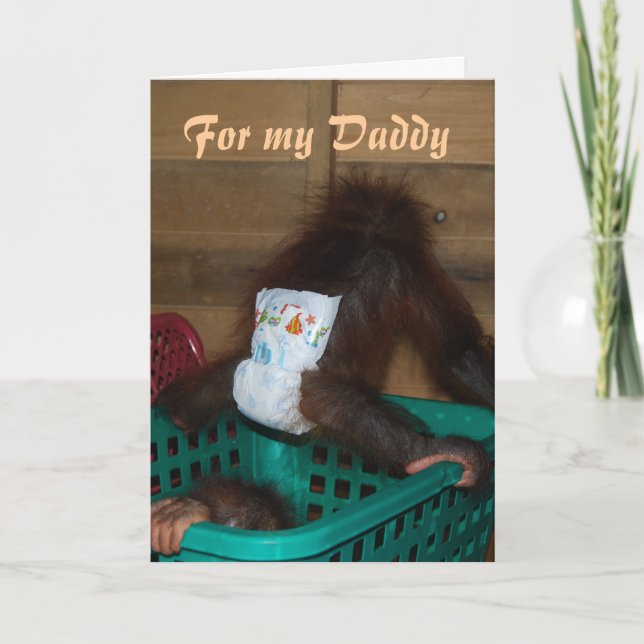 För Min pappa Baby i tidningar Kort (Framsida)