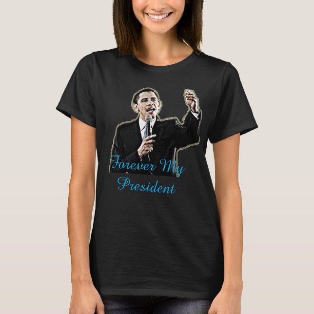 För min president Barack Obama Support Shirt Tröja (Framsida)