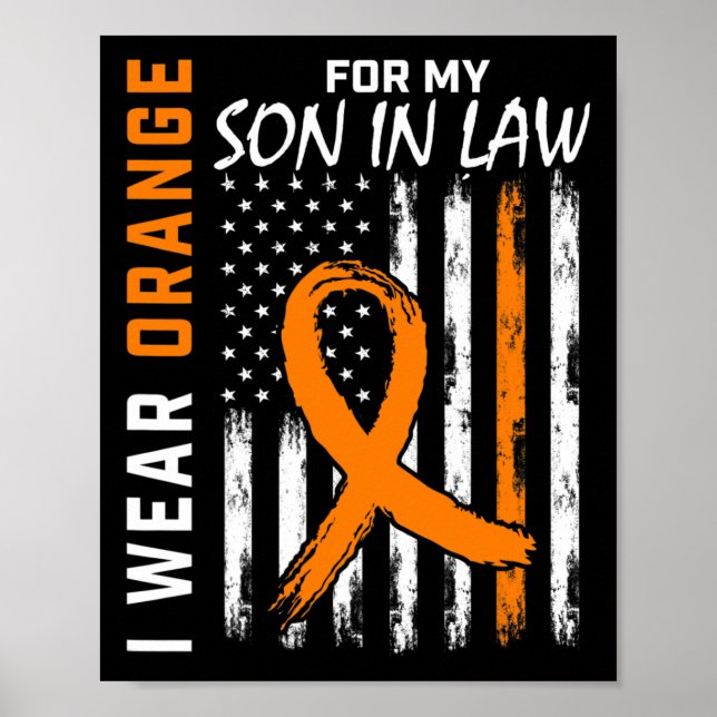För min son i juridik, Leukemi Cancer Awareness Us Poster (Framsidan)