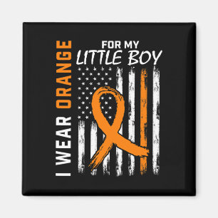 För min son lille Boy Leukemia Cancer Awareness Fl Magnet