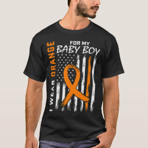 För min son Pojke Leukemia-medvetenhet T Shirt
