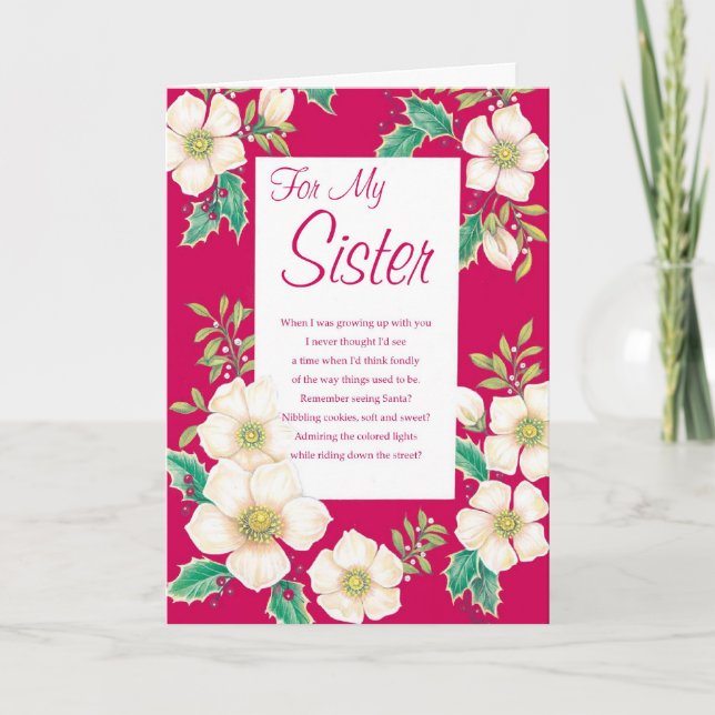 För min syster helgkort (Framsida)