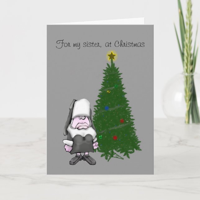 För min syster, vid jul helgkort (Framsida)