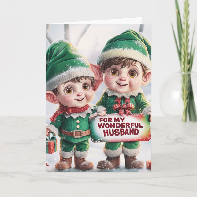 För min underbara make, HBT-julen Helgkort (Framsida)