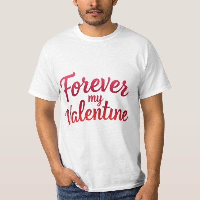 För min Valentine Snyggt T-Shirt-design T Shirt (Framsida)