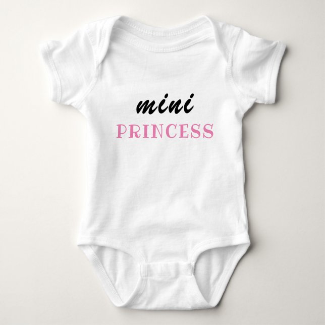 För mini prinsessan, baby-gåvan, roligt t shirt (Framsida)