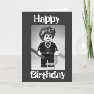 För Minifig för ond trollkarl beställnings- kort
