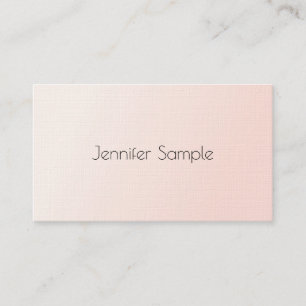 För Minimalistslätt för elegant rodna rosa mode Visitkort