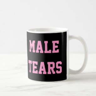 För Misandry för manligtårar ironisk svart rosor Kaffemugg