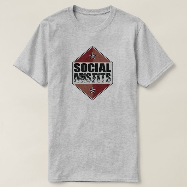 För misslyckadlogotyp för lag social utslagsplats t-shirt (Design framsida)