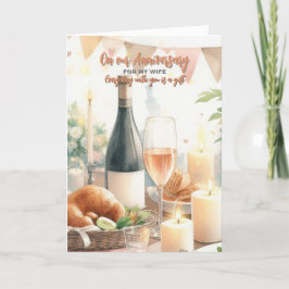 För mitt Bröllop-årsjubileum Tack Kort