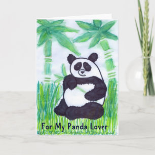 För mitt Panda Älskare-hälsningskort Kort