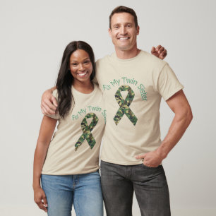 För mitt tvilling- systermilitärband tee shirt