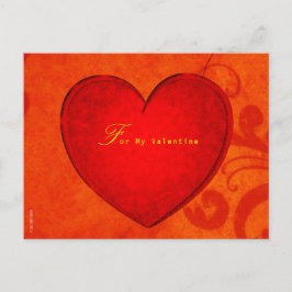 För mitt Valentine-vykort Vykort