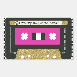 för Mixtape för 90-talhip hopThrowback Rektangulärt Klistermärke