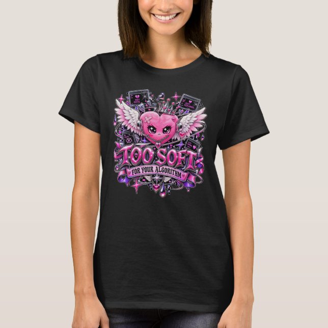 För mjuk för din algoritm t shirt (Framsida)
