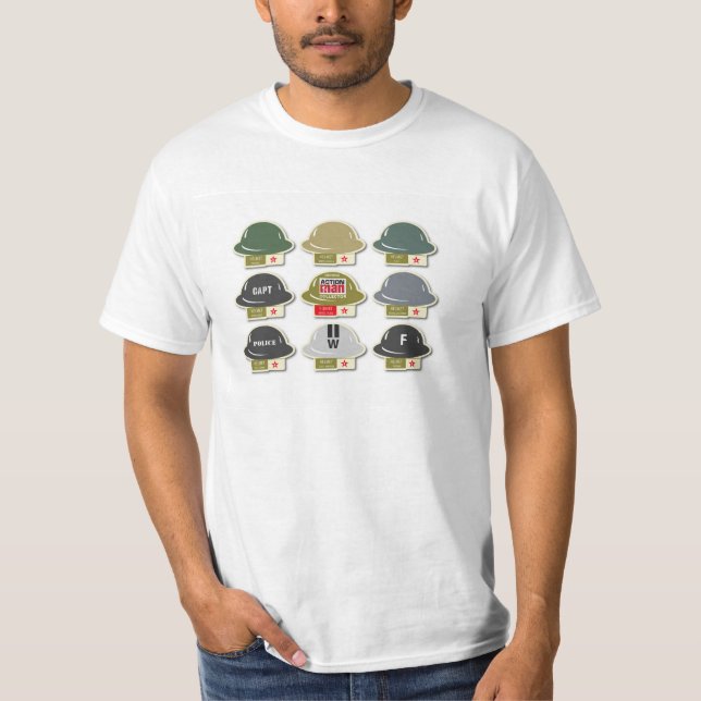 För MkII Brodie för handlingman brittiska symboler Tee (Framsida)