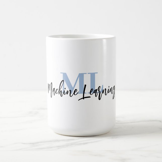 For ML Lovers & Tech Enthusiasts – Misty Blue ML  Kaffemugg (Center)