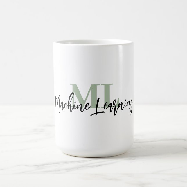 For ML Lovers & Tech Enthusiasts – Sage Green ML  Kaffemugg (Center)