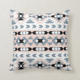 För mod geometrisk rodnad och svart Southwest Kudde