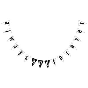 FÖR MODERN BRÖLLOP DECOR VIMPLAR