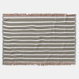 For Modern Comfort – Taupe & White Striped  Filt