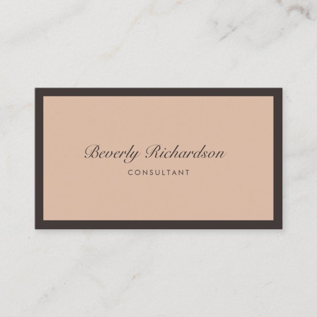  för modern Elegant Luxe-minimalistisk Professione Visitkort (Framsida)