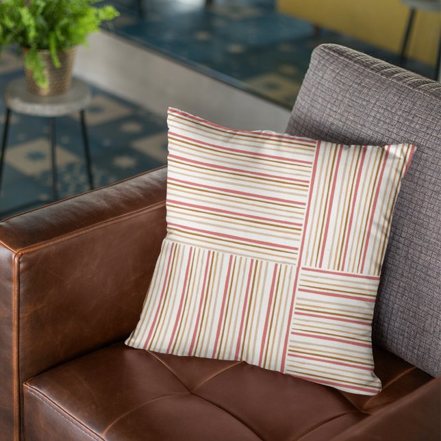 För Modern Home Älskare Brown och Beige Minimalist Kudde (Skapare uppladdad)