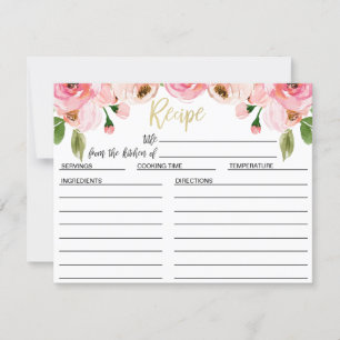 För möhipparecept för blommigt rosa kort