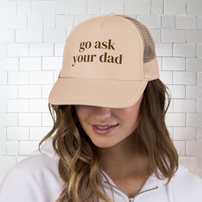 For Mom - Go Ask Your Dad Keps (Fun mother's day gift for mom)