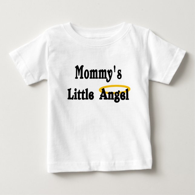 för mommys ängel lite t-shirt (Framsida)