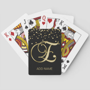 För Monogrambrev "E" för personlig beställnings- Casinokort